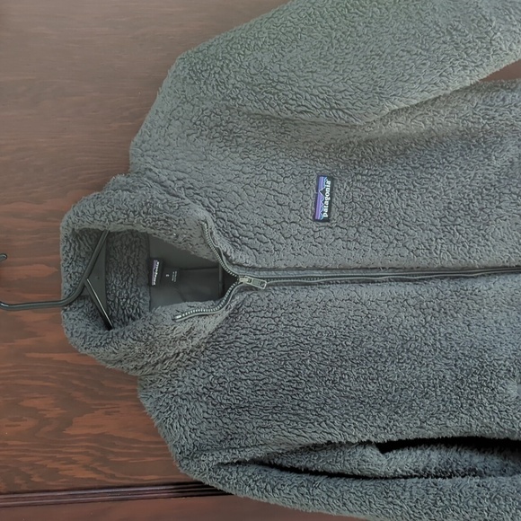 Patagonia Los Gatos Deep Pule Fleece Gray Full Zip Jacket Women’s Small - Picture 2 of 7